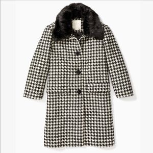 Kate Spade Houndstooth Coat, Sz 4